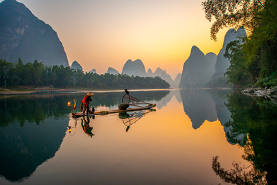 陽朔興坪 山水畫卷中的人間仙境